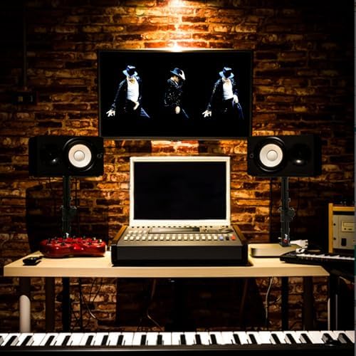 Tlingt Clamp-on Desktop Speaker Stand Pair, Height & Tilt Adjusts - Image 5