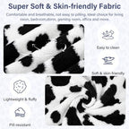 DOBUONO Comfy Office Chair Cushion: 17.5" L x 17.5" W x 18" H Cute Seat Cushion Kawaii Cushion for Gaming Chair with Backrest Non-Slip Floor Seating for Adults and Pets Cow Stuff for Room Decor - Image 3