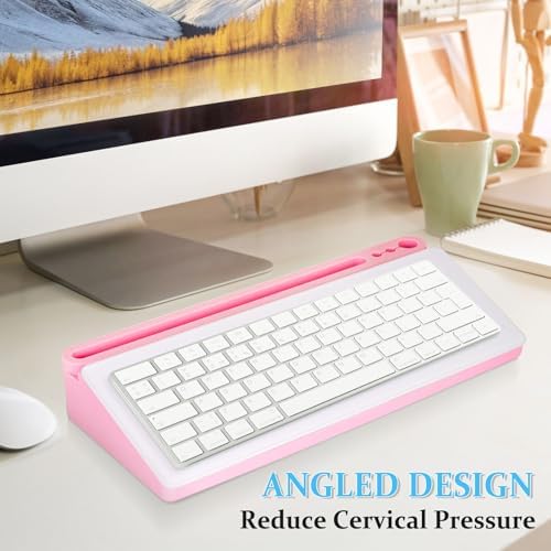 DOLLAR BOSS Glass Desk Whiteboard Small Dry Erase Board, Pink - Image 6