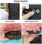 3D Memo Pad Tree Model Colorful 3D Sticky Notes Paper Notes,3D Art Notepad with Pen Holder LED(Pink Marriage Tree) - Image 3