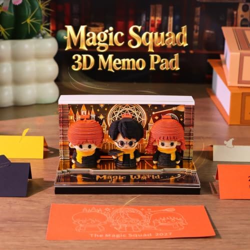 Y LEATHERLEAF WORTH 3D Magic Time Piece Calendar 2027, 3D Memo Pad 2027 with 52-Week Calendars, 3D Calendar Paper Carving Artsy Pads Notepad, Desktop Decoration for Offices and Bedrooms, Gifts (3 of team) - Image 2