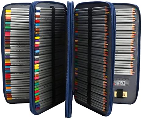 300 Slots Pencil Case 4-Layer Zipped Holder w/Handle - Image 2