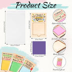 Motipuns 72 Pcs Teacher Gift Sticky Note Holder, Sticky Note, Light Color - Image 2