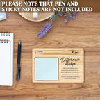 10 Pcs Back to School Teacher Appreciation Gifts Bulk Wooden Sticky Note Holder Motivational Thank Your Gift Inspirational Sticky Notes for Teacher Back to School (Difference) - Image 3