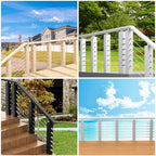 BLIKA 300 Pack Stainless Steel Protector Sleeves for 1/8" 5/32" or 3/16" Deck Cable Railing, for Wood/Composite Posts, T316 Marine Grade - Image 7