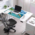 36x24 Desk Mat Sea Turtle Mouse Pad Oversized Huge Mousepad Gaming XXXL Extra Large Desk Pad Giant Computer Mat with Stitched Edges Non-Slip Rubber Base for Office Work Home Game - Image 6