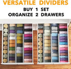 SpaceAid Bamboo Dresser Drawer Dividers 6 Pack, 4.65“ High Adjustable 17“-22” Drawer Organizers, Expandable Organization for Clothing, Clothes, Dressers, Gray - Image 5