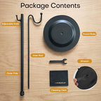 Table Purse Display Stand - Adjustable Height Single Hook Handbag Hanger - Tabletop Banner Stand for Retail Boutiques, Vendors, Trade Shows & Home Decor (Black, 2-Pack) - Image 6