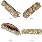 Gexmil Genuine Leather Pen Case, Hand-made Stationery Bag for Work Office - Image 4