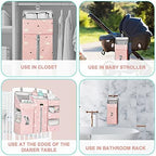 Hanging Diaper Caddy Organizer for Baby Crib - 3-in-1 Diaper Stacker for Changing Table Nursery Organization Storage Holder for Baby Essentials Attachment Portable Combining Clothing - Image 6