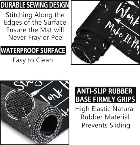 Large Desk Mat, Mouse Pad with Wrist Support, Keyboard Wrist Rest Set - Image 5
