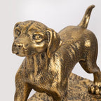 Decorative Bookends for Shelves, Labrador Dog Book Ends for Heavy Books, Lab Dog Statues Bookends for Heavy Books with Anti-Slip Base Book Holders for Home Office Decor (Gold) - Image 4