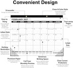 GuassLee Large Desk Calendar 2026, 3 Packs, 19 Months from Jun. 2026 to Dec. 2027, 22" x 17" Desk/Wall Calendar Hanging Planner with Julian Date, Notes, Corner Protectors for School Home Office - Image 3