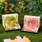 3d Calendar 2027,Hand Tear DIY Art 3d Calendar,Perfect Combination Of Artistic And Practical Design With Lights,Suitable For Note Taking,Decorative Ornaments,Holiday Gifts (huahai-Pink) - Image 2
