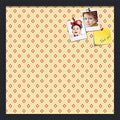 PinPix 18x18 inch Cork Bulletin Board. This Decorative Framed Pin Board Comes with Diamonds in Red and Yellow Design and Satin Black. Ideal for Home, Office Decor or School (PinPix-333) by PinPixBulletinBoards