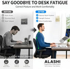 ALASHI 360° Rotating Laptop Stand, Multi-Angle, 10-17", White - Image 7
