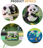 2027 Tear Away Panda 3D Paper Carving Desktop Calendar - Image 5