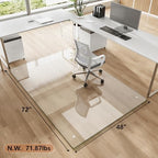 48" x 72" Tempered Glass Chair Mat for Carpet & Hard Floors - Image 4
