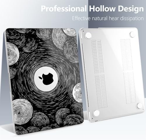 Batianda AstroGrid Case for MacBook Air 13.6" M2-M5 Chip, Galaxy Swirl - Image 6