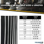 Kable Kontrol PET Expandable Braided Sleeving 1-1/4” Inch 50’ Ft - Black - Image 2