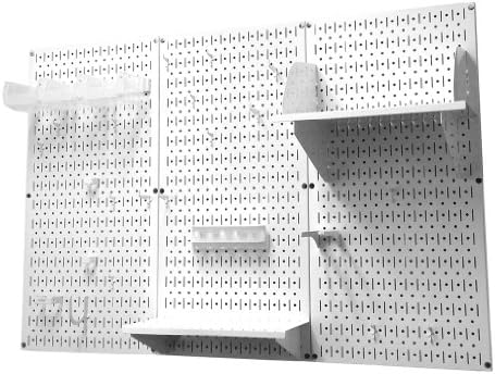 Wall Control Pegboard Organizer 4 ft. Metal Standard Tool Storage Kit With White Toolboard and Accessories - 30-P-3232W - Image 3