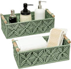 Boho Decor Basket for Toilelt Paper Storage Baskets for Organizing by HOSROOME