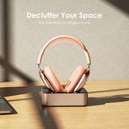 Headphone Charging Station for AirPods Max 1 & 2 - Magnetic Charger Dock with Lightning & USB-C Connectors, LED Indicator, Easy Drop-in Charging (Orange) - Image 7