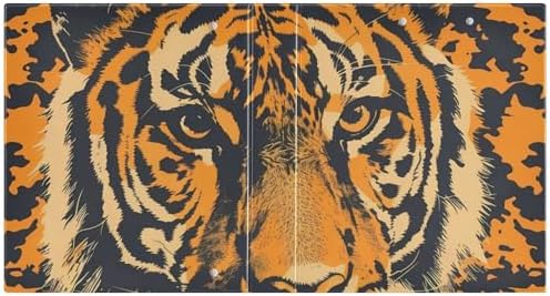 JIPONI 3 Ring Binder Tiger 1 Inch Round Binders for Men Women Students, Cute File Organizer for Office School, 1pc - Image 2
