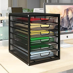Natwind Mesh Desk Organizer with 6 Tier Sliding Drawers,Black by Natwind