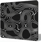 Glass Mousepad, 16x20 inch Black Tempered Glass Gaming Mouse Pad by Unknown