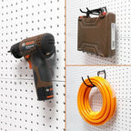 HUHOLE 24 Pack Pegboard Drill Holder Tool Hooks for 1/4 Inch Pegboard - Image 5