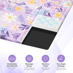 Ospelelf Keyboard Wrist Rest and Mouse Pad Set, Ergonomic Memory Foam Wrist Support, Aesthetic Desk Accessories for Office, Home & Gaming, Relief for Carpal Tunnel & Wrist Pain, Purple Floral - Image 5
