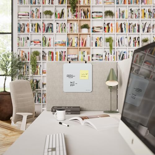 U Brands Glass Dry Erase Whiteboard, 12" x 12", Magnetic Surface, White - Image 6