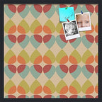 PinPix 24x24 inch Cork Bulletin Board. This Decorative Framed Pin Board Comes with Abstract Pattern in Color Design and Satin Black. Ideal for Home, Office Decor or School (PinPix-564) by PinPixBulletinBoards