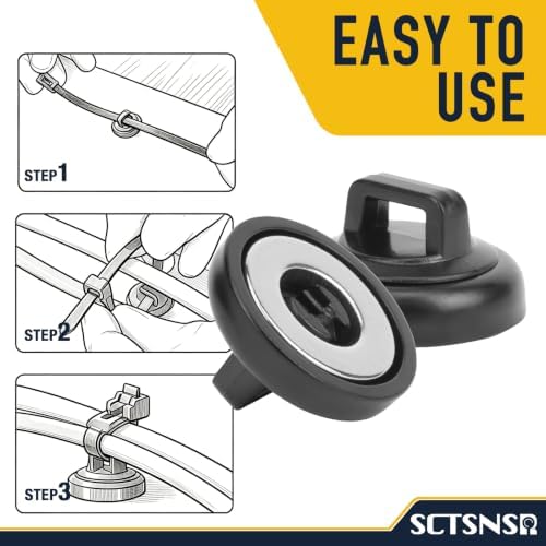 Magnetic Zip Tie Mount, 23mm Wire Holder, Magnet Cable Tie Holders - Image 7