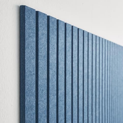 VIVELDA Large Bulletin Board 48x36- Office Wall Organizer to Replace Your Old Cork Boards for Walls for Office Decor -12-Pack Felt Wall Panels to Use in Home Office Decor, Classroom Decor (Slat Blue) - Image 6
