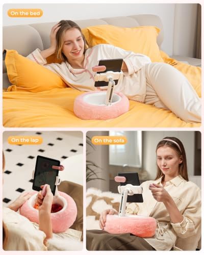 SupeDesk Tablet Stand Pillow for Bed, Adjustable Tablet Stand with Detachable Snack Bowl, Phone Stand for Bed, Kindle Holder, iPad Holder, Tablet Holder for Reading, Watching Videos and Streaming - Image 2