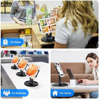 AboveTEK Retail Kiosk iPad Stand, 360° Rotating Commercial POS Tablet Stand, Fits 6"-13" (Screens) iPad mini Pro-Business Swivel Tablet Holder, for Store Office Reception Kitchen Desktop (Black) - Image 2