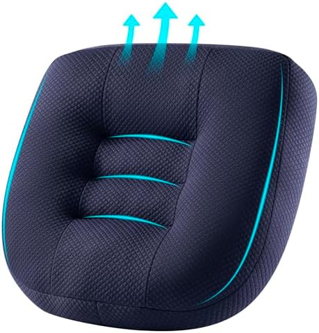 Office Chair Cushions for Back and Butt, Ergonomic Chair/Seat Cushion for Long Sitting, Sitting Pillow for Automobile, Wheelchair, Computer, Office Chair Hip Support (Blue) by LumbarPillowSeatCushion