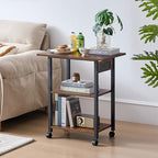 Lerliuo 3-Tier Printer Stand with Charging Station, Rolling Printer Table - Image 6