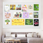 Extra Large Bulletin Board 96" x 48", Felt Pin Board, Warm White - Image 2