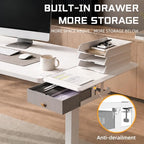 ETHU Desk Extender Tray with Storage Drawer, 25.6x11.4, White - Image 5