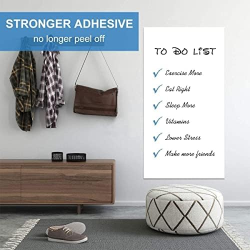 AFMAT Dry Erase Board Sticker, 48 x 36 inches White Board Wallpaper, Dry Erase Sticker for Wall, 4' x 3' Peel and Stick Whiteboard Contact Paper, Adhesive Whiteboard Roll, No Ghost, 3 Markers WS23 - Image 3