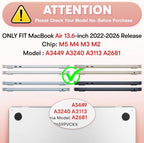 May Chen Case for M5/M4/M3/M2 MacBook Air 13 inch Case 2026-2022 Release - Image 2