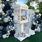 Telephone Booth Audio Guest Book White Phone Booth Stand Wedding Telephone Booth Box Perfect for Video Message Recording Wedding Party Ceremony Decoration - Image 5