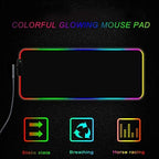 Personalized RGB LED Gaming Mouse Pad Make Your Own Customized Large Gaming Mousepad Custom Mouse Mat for Office Dorm Personalised Gifts Presents for Gaming Lovers, 31.5x11.8in - Image 3
