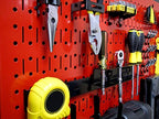 Wall Control Pegboard Rack Horizontal Metal Pegboard Garage Tool Storage Pack - Two 32-Inch Wide x 16-Inch Tall Easy To Install Peg Boards (Red) - Image 6