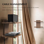 WALI 2 Tier Floating TV Wall Shelf for Projector, DVD Player - Image 4