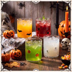 SiliFine 4 Pack Halloween Icon Juice Glasses, 14 oz - Image 5