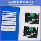 GREENCYCLE Compatible for Ptouch TZe-751 TZe751 AZE Tape 24mm 0.94 Inch 1" Black on Green Laminated Label Tape for PT2730 PT9600 PTD600VP PTD800W PTH500LI PTP700 PTP710BT PTP750W, 4 Pack - Image 3